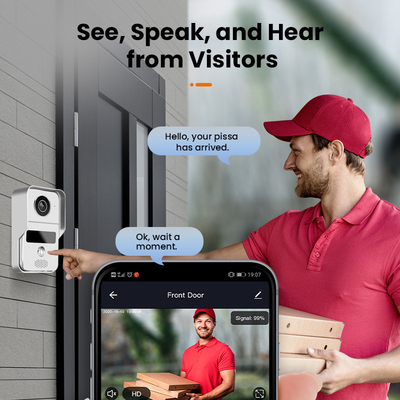 Màn hình 7 inch WIFI Video Chuông cửa Video Intercom 140 Góc ngang