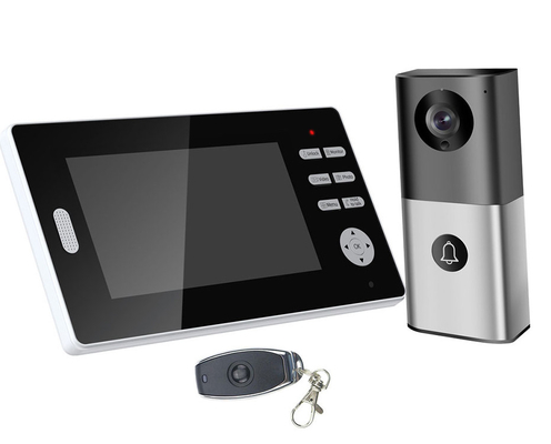 Chuông cửa video WIFI không dây 2.4GHz LCD 7 inch HD hỗ trợ chụp ảnh liên lạc nội bộ