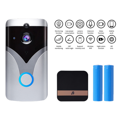 Chế độ xem đang kích hoạt Điện thoại cửa có hình không dây 2.0 Mega Smart Wifi Chuông cửa thông minh trên đám mây