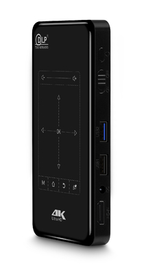Máy chiếu bỏ túi mini DLP 4K di động Giải mã điều khiển hồng ngoại phát lại 3D