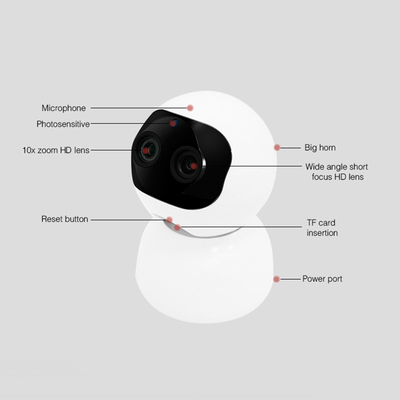 Camera giám sát PTZ hai chiều Camera liên lạc thoại 1080P PTZ WIFI