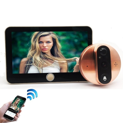 1080P Peephole WIFI Video Doorbell 5000mAH Pin IR CUT Công tắc tự động
