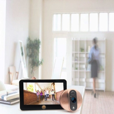 1080P Peephole WIFI Video Doorbell 5000mAH Pin IR CUT Công tắc tự động