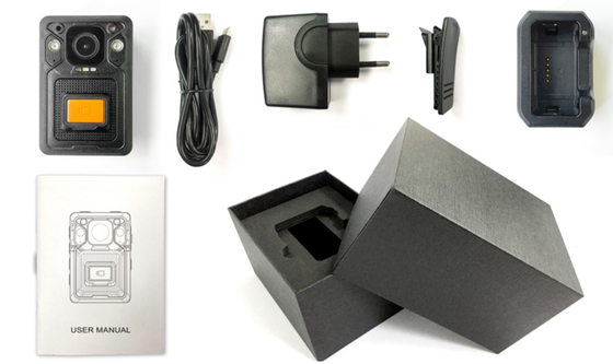 Tầm nhìn ban đêm H.265 4G GPS Body Worn Camera Docking Trạm chống va đập IP67 Chống nước
