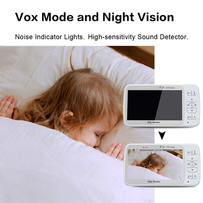 Điều khiển từ xa cho bé không dây 2,4 GHZ Màn hình màu 5 inch 720P Hỗ trợ Chế độ VOX