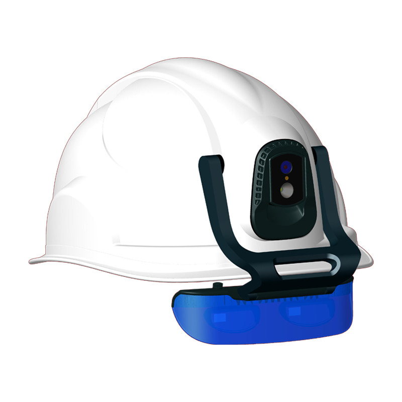 Camera mũ 4G kính AR tương tác AI GPS trực tiếp video Geo-Fencing Địa điểm xây dựng truyền tải không dây EIS