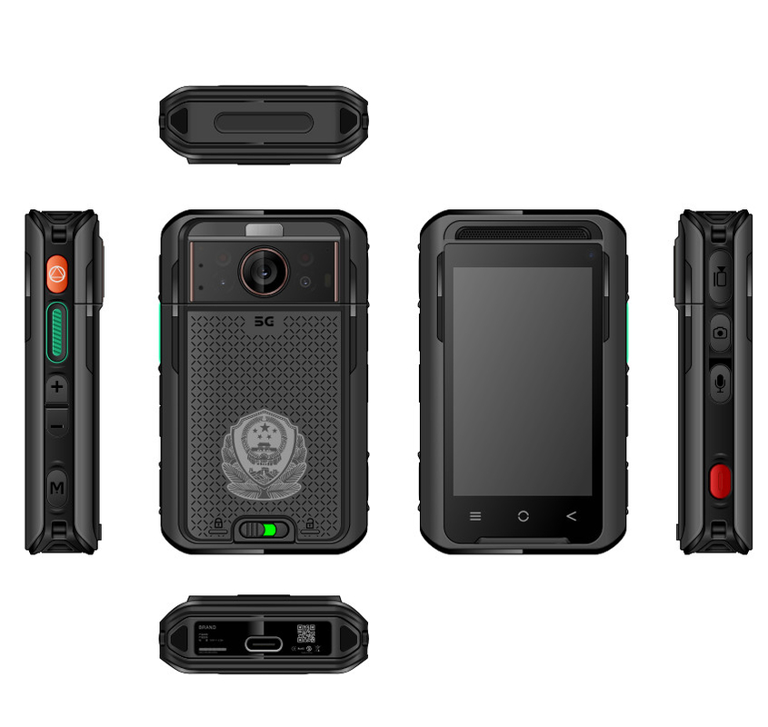 5G NR / SA Camera hình ảnh nhiệt cơ thể 4K HD 3500mah Cáp kép EIS 4G 64GB 3,1 inch LCD