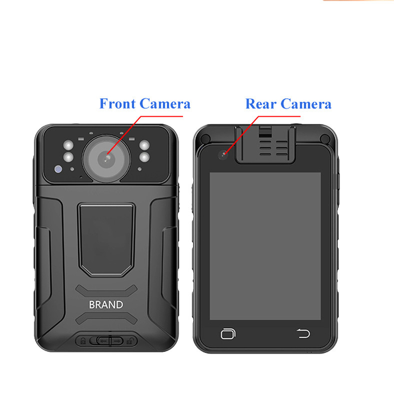 AI Nhận dạng khuôn mặt Bảng giấy phép Bodycam Bảo vệ An ninh GPS lưu trữ video trực tiếp 32GB 128GB 256GB H.264/H.265