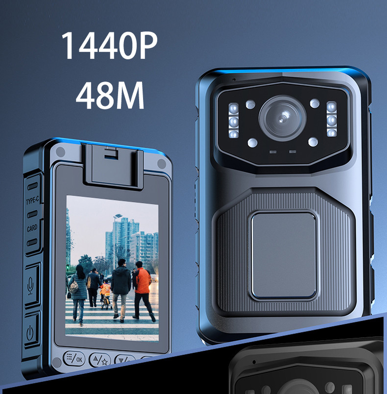 5.8GHZ Wifi Camera cơ thể cảnh sát Max 256G Lưu trữ và Linux4.9 Chipset cho hiệu suất