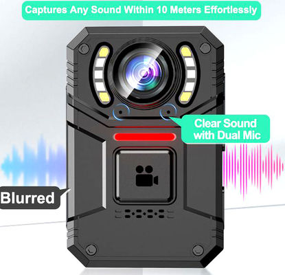 High Definition 4K Full HD Portable Bodycam Mini Camera với màn hình 2 inch và pin 2500 Mah
