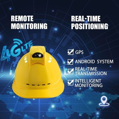 Mũ bảo hiểm an toàn 4G LTE có thể tháo rời với bộ chip camera MTK6739